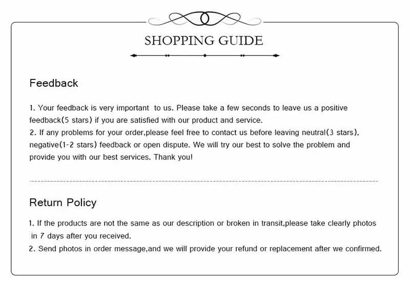 Shopping guide page for SKEDS Fashion Cross Stud Earrings by Simples Market, featuring feedback and return policy.