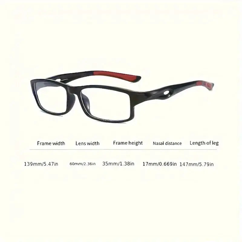 OptiFlex Five Pairs Unisex Reading Glasses With Retro Square Frames Durable Plastic Frame For Everyday Comfort