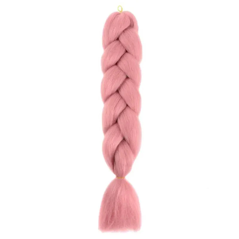 24 Inch Synthetic Long Box Braiding Hair Extensions Yaki Straight Texture For Women Dreadlocks