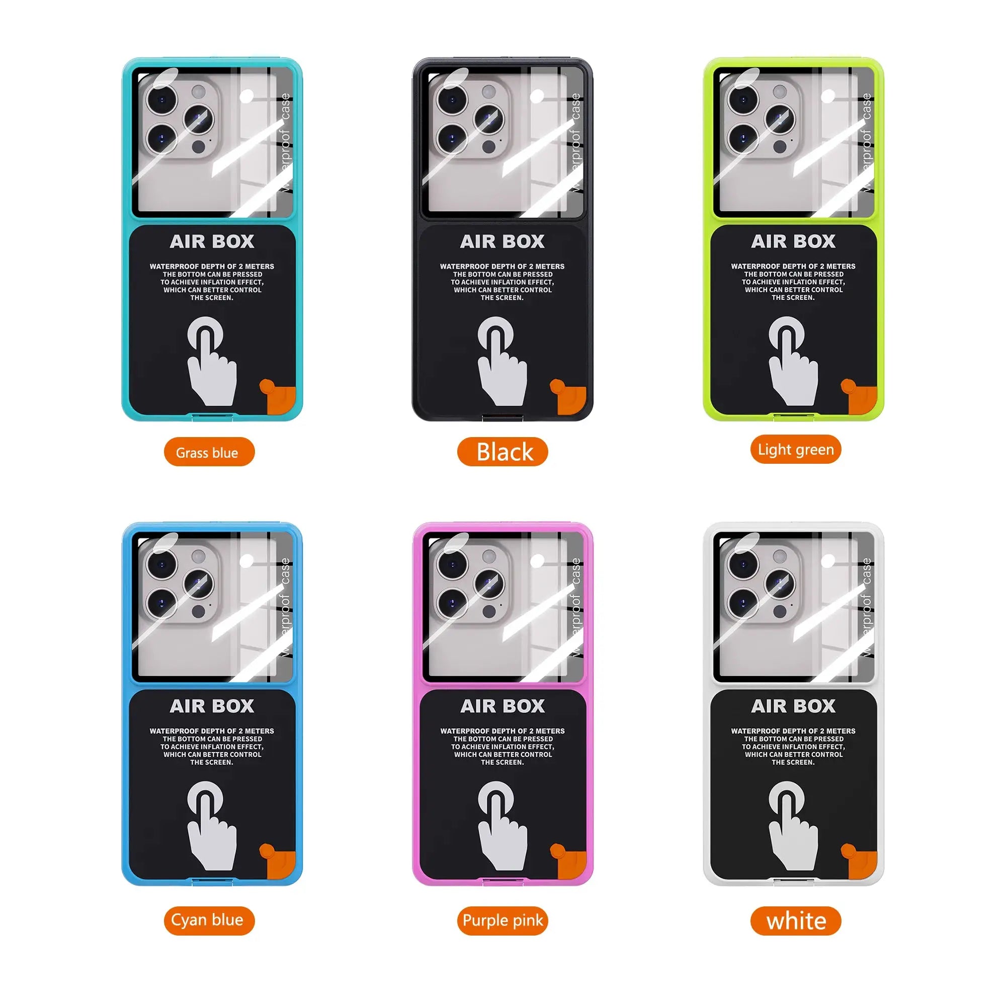 Shellbox Waterproof Phone Case 6.9 Inch Universal Touch Screen IP68 Underwater Dust And Drop Protection