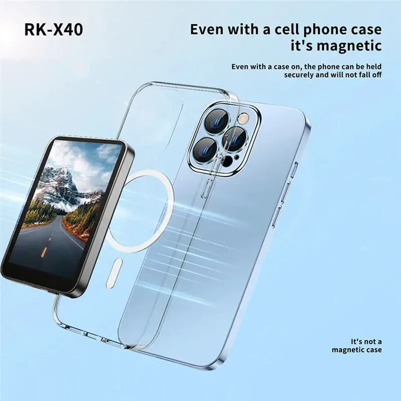 PhonePACE Magnetic Projection Device For Mobile Phones With Rear High Definition Self Shooting And Wireless Projection