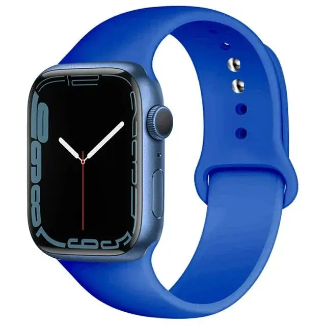 Silicone Band For Apple Watch strap 46mm 44mm 45mm 40mm 41mm 42-38mm 49mm sport bracelet iwatch series 11 10 9 8 7 6 5 SE Ultra3