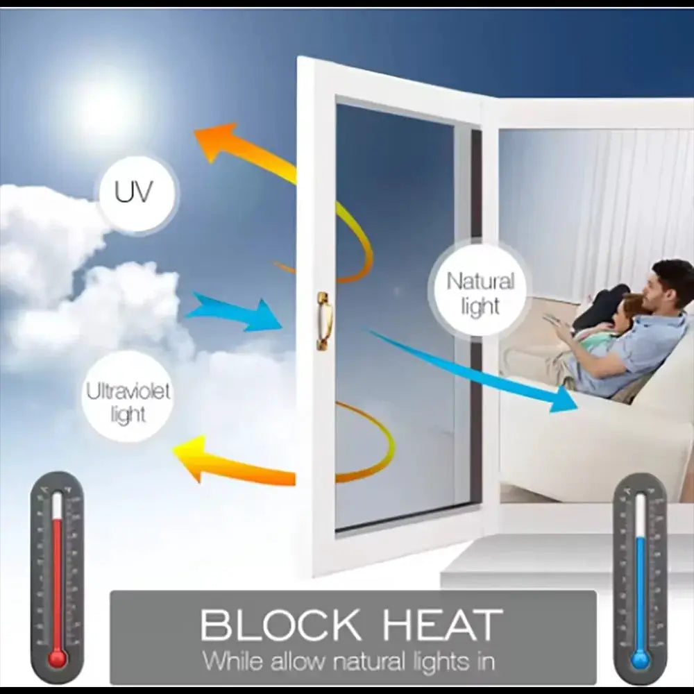 Household Insulated Glass Film For Windows Privacy Protection And Sun Protection One Way Mirror Window Film