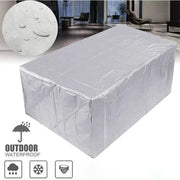 Outdoor furniture cover by Simples Market, 210D, waterproof gray protective cover for table, sofa and chairs.