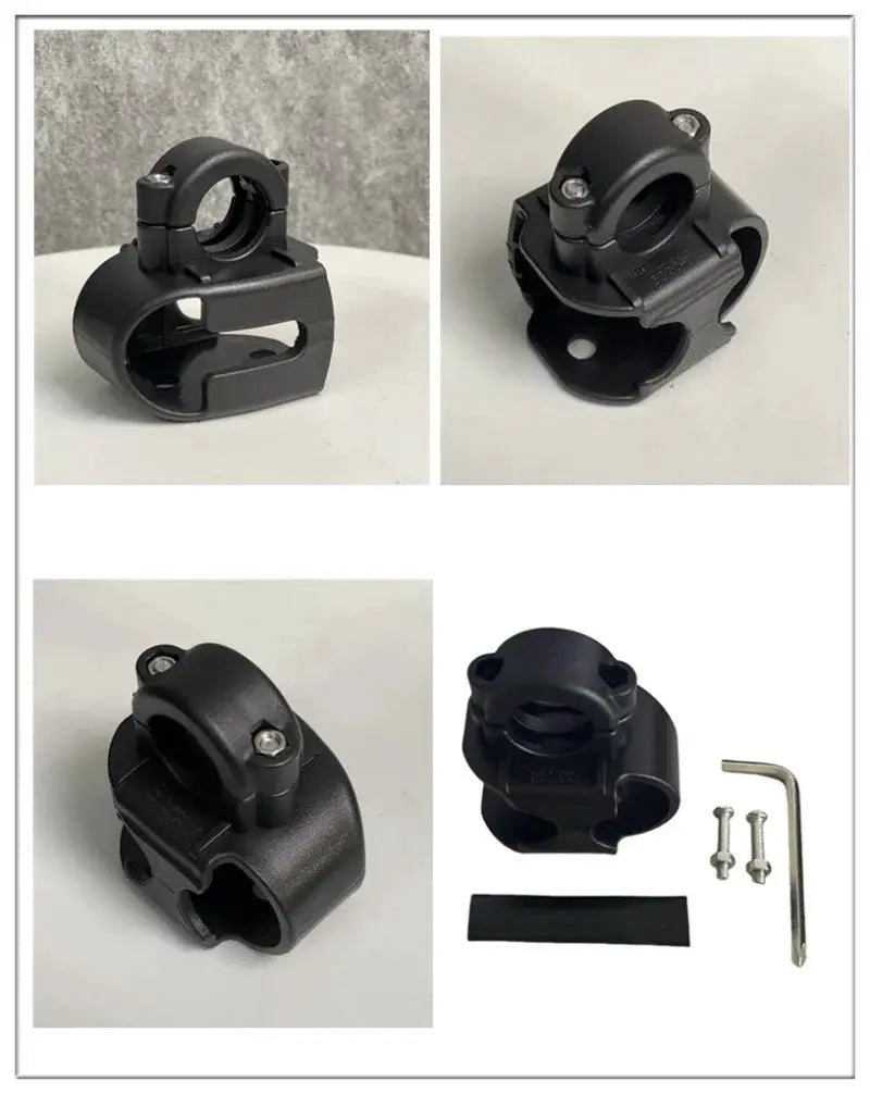 Falante alarm disc lock for motorcycles/bicycles, black aluminium alloy body with bracket and mounting screws