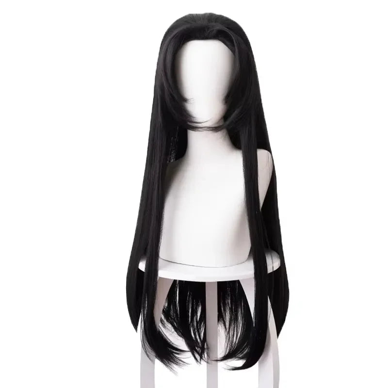Kochou Kanae anime cosplay wig by Simples Market, long black heat-resistant synthetic hair