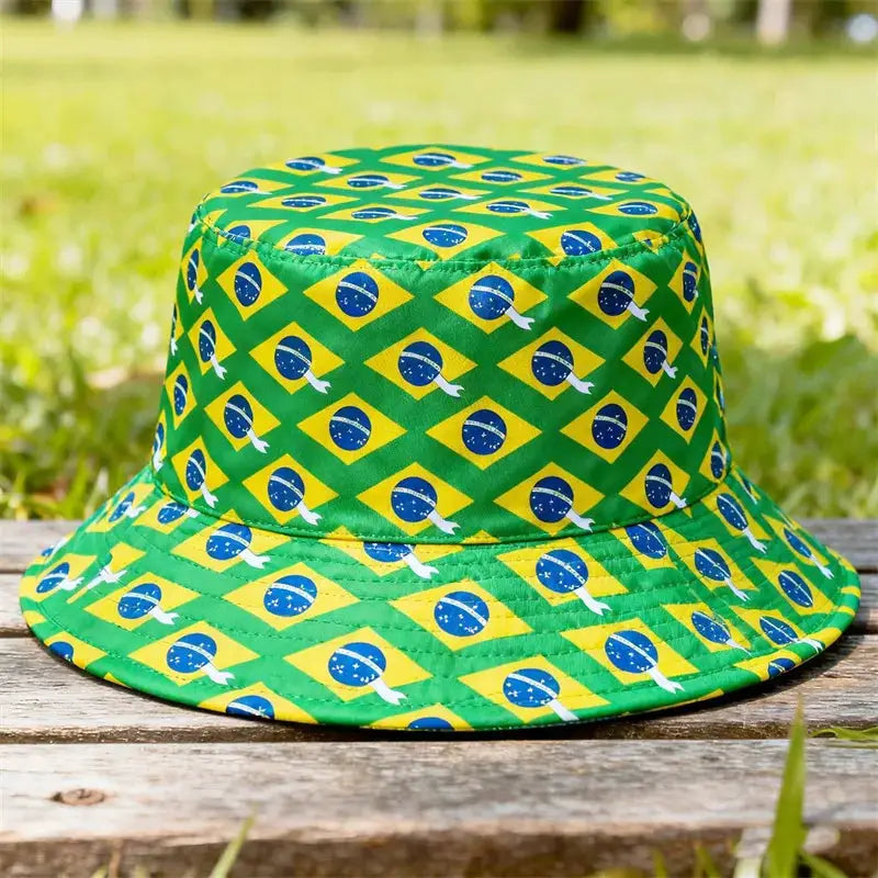 National Flags Reversible Bucket Hat For Men Women Football Fans