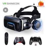VR Shinecon 10.0 Helmet 3D Glasses Virtual Reality Headset For Smartphone Mobile Gaming Movies And Apps