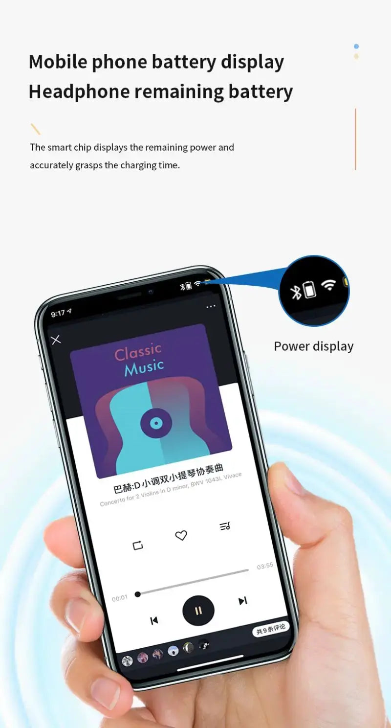 Simples Market Bluetooth 5.2 wireless ear-hook headset with mic, compact mini design