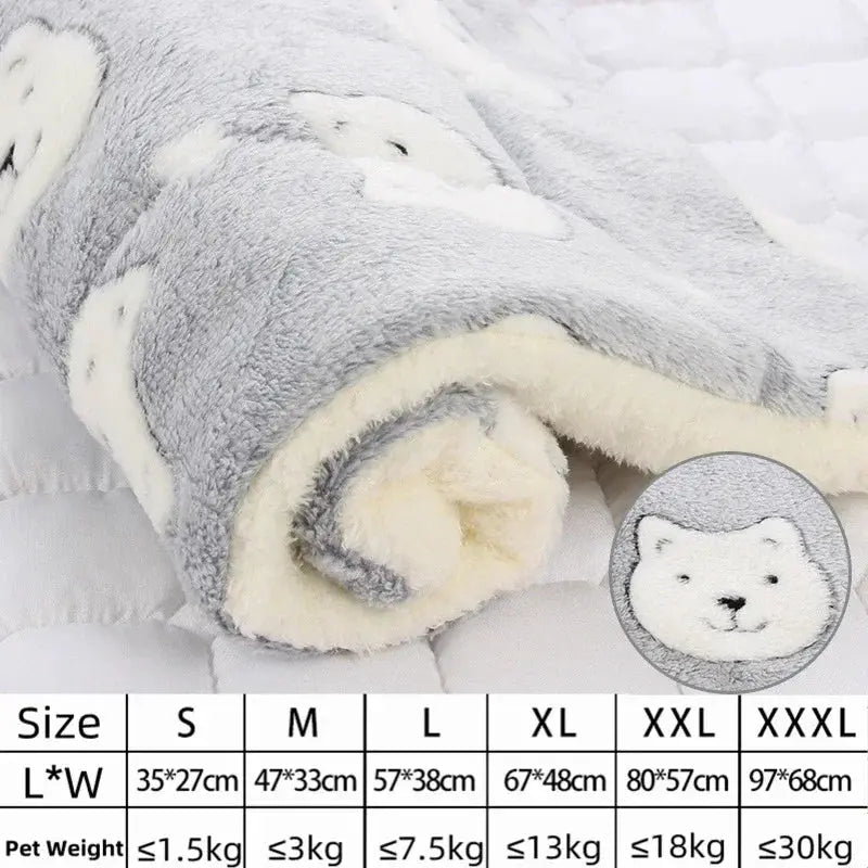 Thick Flannel Pet Mat Bed For Dogs And Cats Soft Sleeping Mat Blanket For Puppies And Kittens