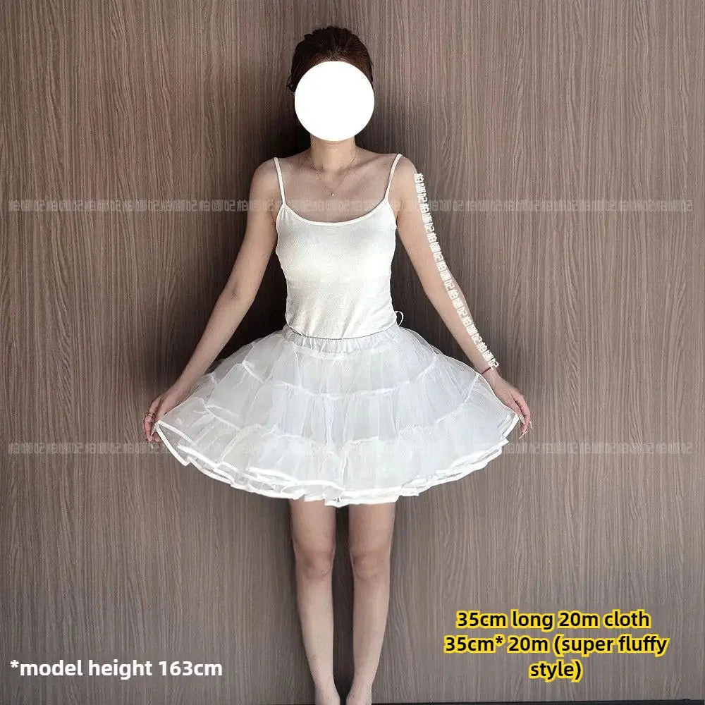 Lolita petticoat Simples Market, 35cm fluffy white crinoline mesh underskirt