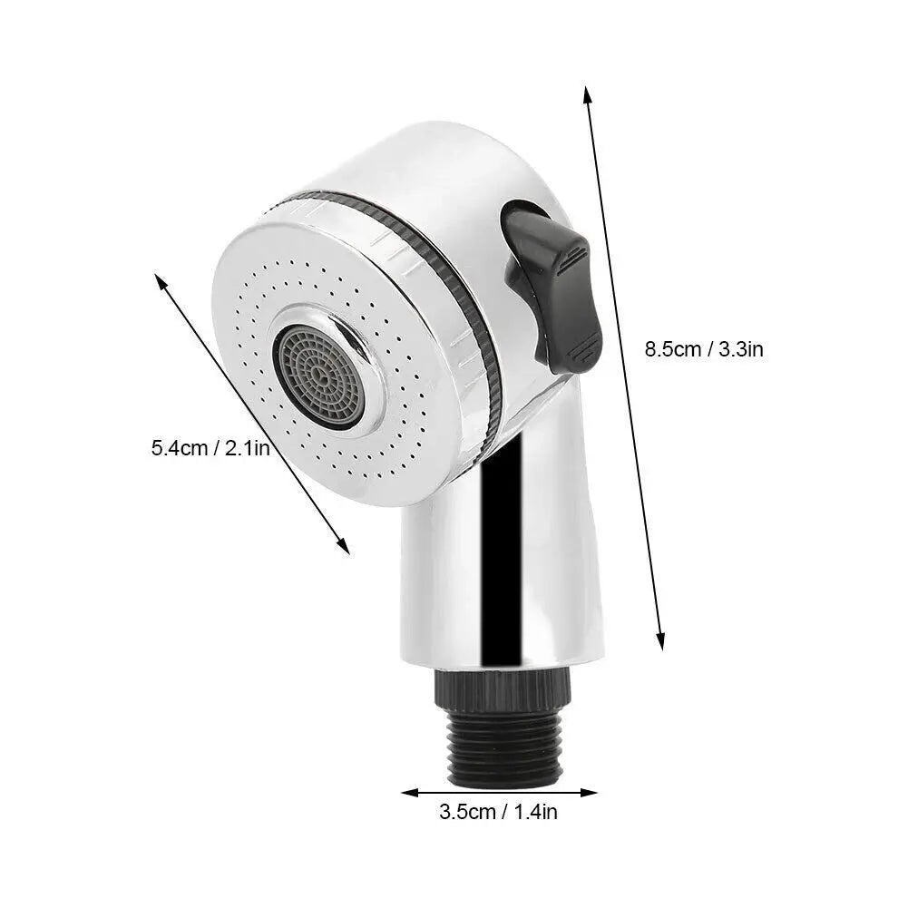 G1/2 interface shower head with side switch, chrome water-saving bathroom accessory by Simples Market