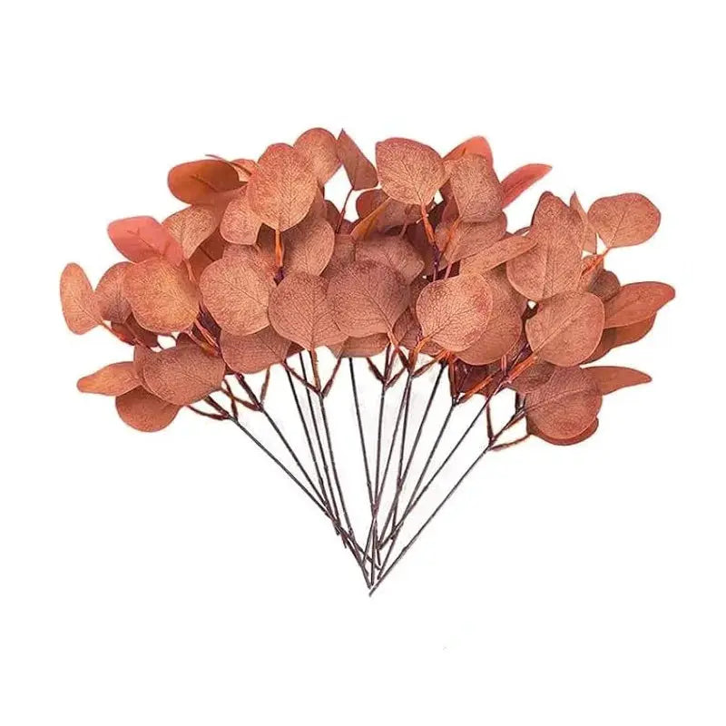 5 10 20 Pcs Eucalyptus Leaf Stems Artificial Green Plants For Living Room Decor Wedding Bouquets Vases Centerpieces