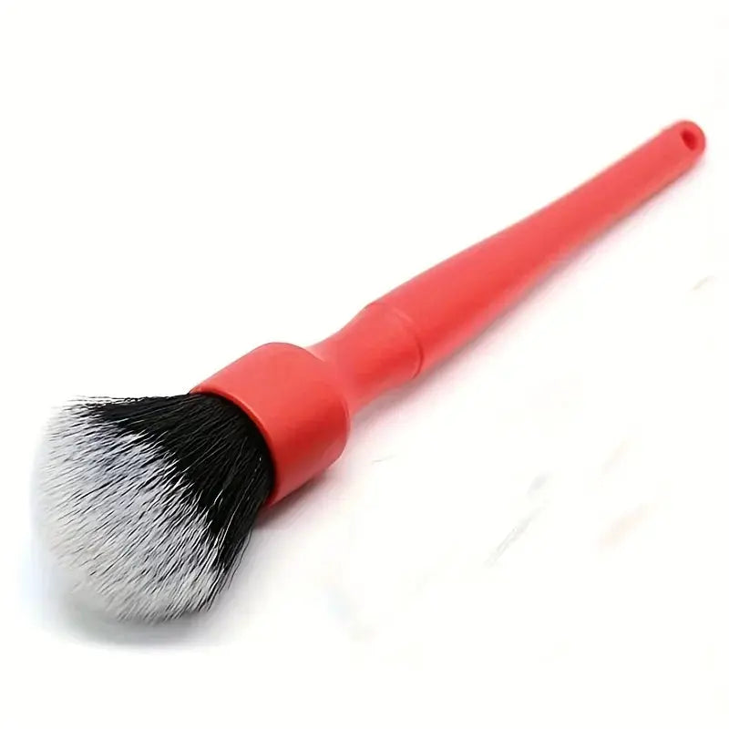Car Ultra-Soft Detailing Brush by Simples Market, red handle with soft synthetic bristles