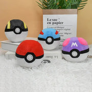 Poké Ball Plush Toys Set Master Ball Great Ball Ultra Ball Soft Stuffed Animals For Backpack Pendant Decoration