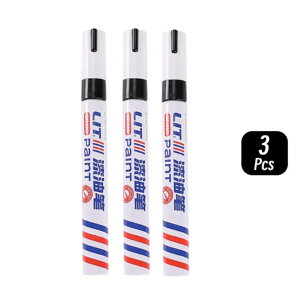 Paint markers, Simples Market 3pcs, 3mm tip, waterproof, 8 colors