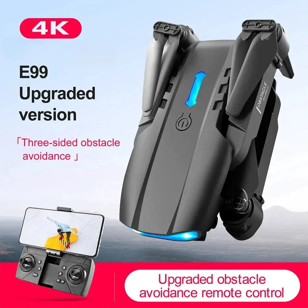 E99 Folding Drone Quadcopter With Remote Control 4K HD Photography Four Axis UAV Altitude Hold
