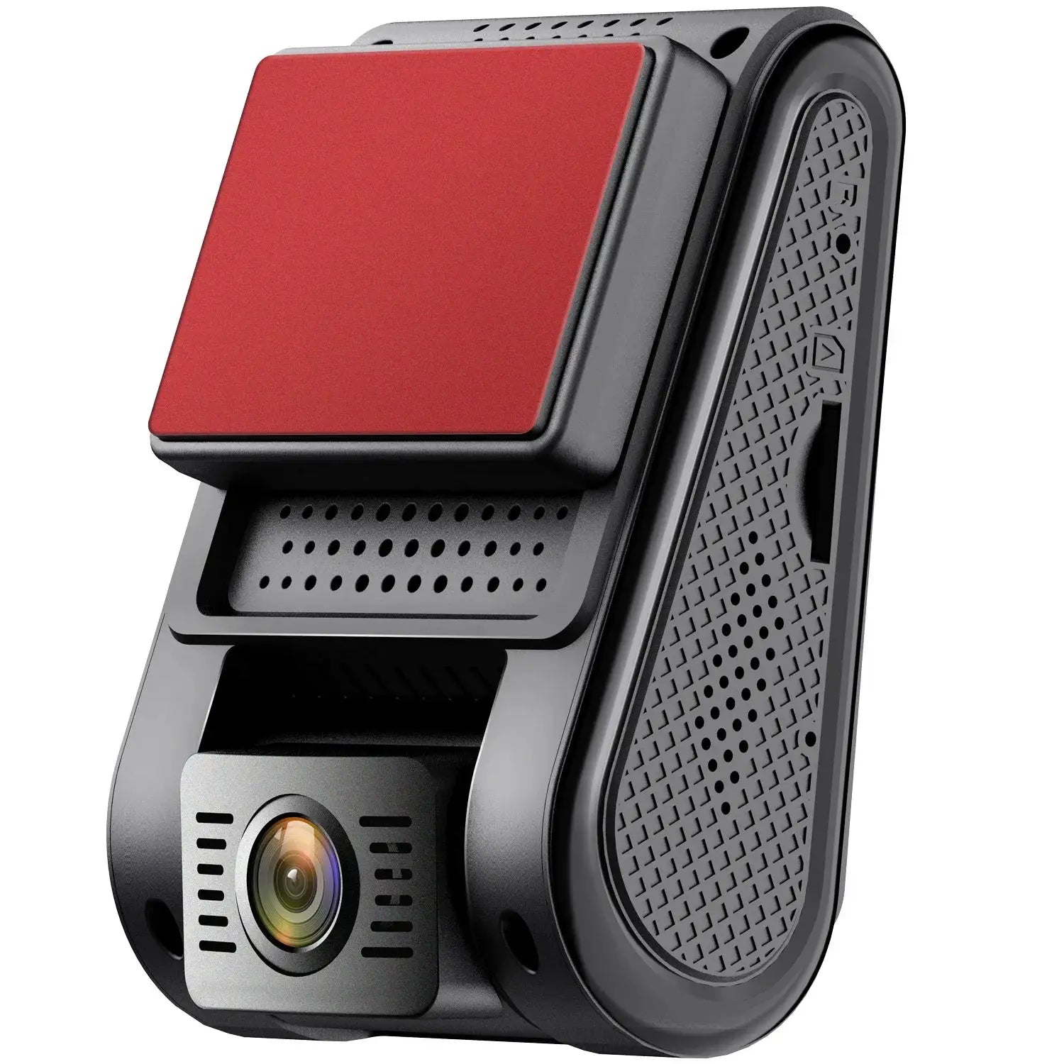VIOFO A119 V3 2K car dash camera with red top panel and textured black housing