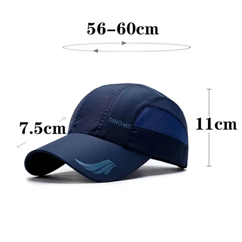 Unisex 2024 Quick Dry Bone Mesh Baseball Cap Snapback Adjustable For Running Golf Sports Canada