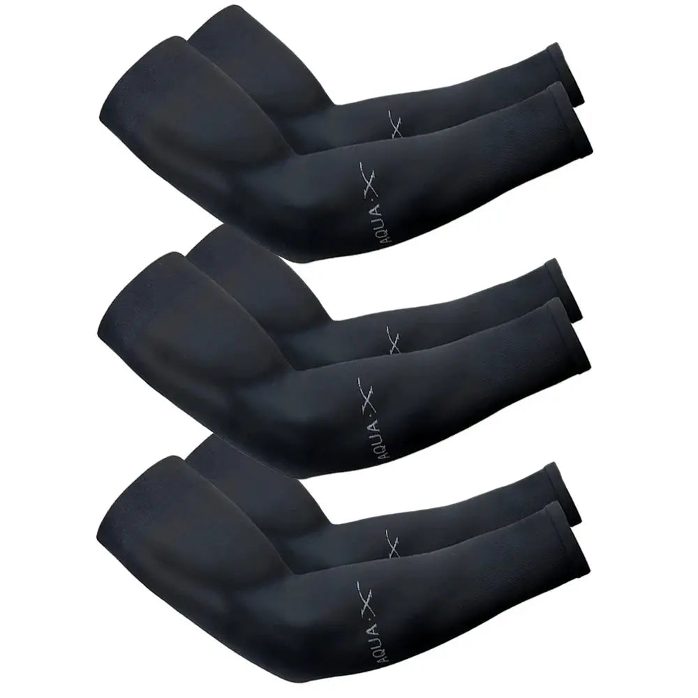 Set Of 3 Ice Silk Arm Sleeves Unisex Summer UV Protection For Outdoor Riding Driving Fishing