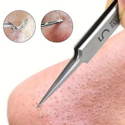 1 Pack Extra Fine No 5 Cellular Acne Blackhead Tweezers For Facial Beauty And Skin Care Tools