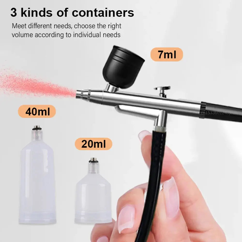 Portable Airbrush Kit With High Performance Compressor For Nail Art Cake Decorating Craft