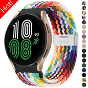20mm 22mm Nylon Band for Samsung Galaxy Watch 6 5 4 40/44mm 5Pro Active 2 Gear S3 Braided Elastic Bracelet for Huawei GT2/3 4Pro