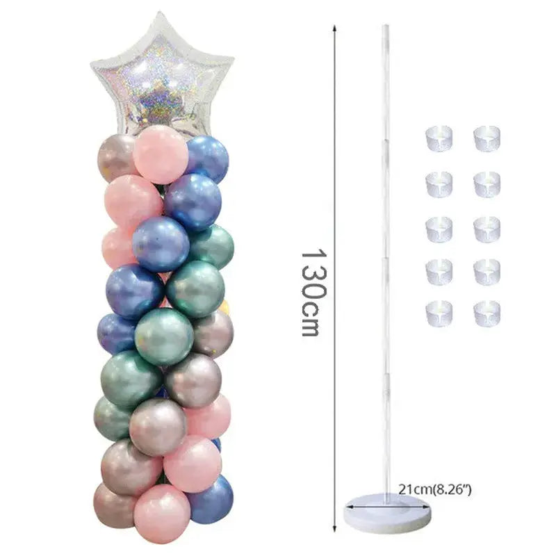 130cm Clear Balloon Column Stand Arch Graduation Decoration Wedding Birthday Baby Shower Party Supplies