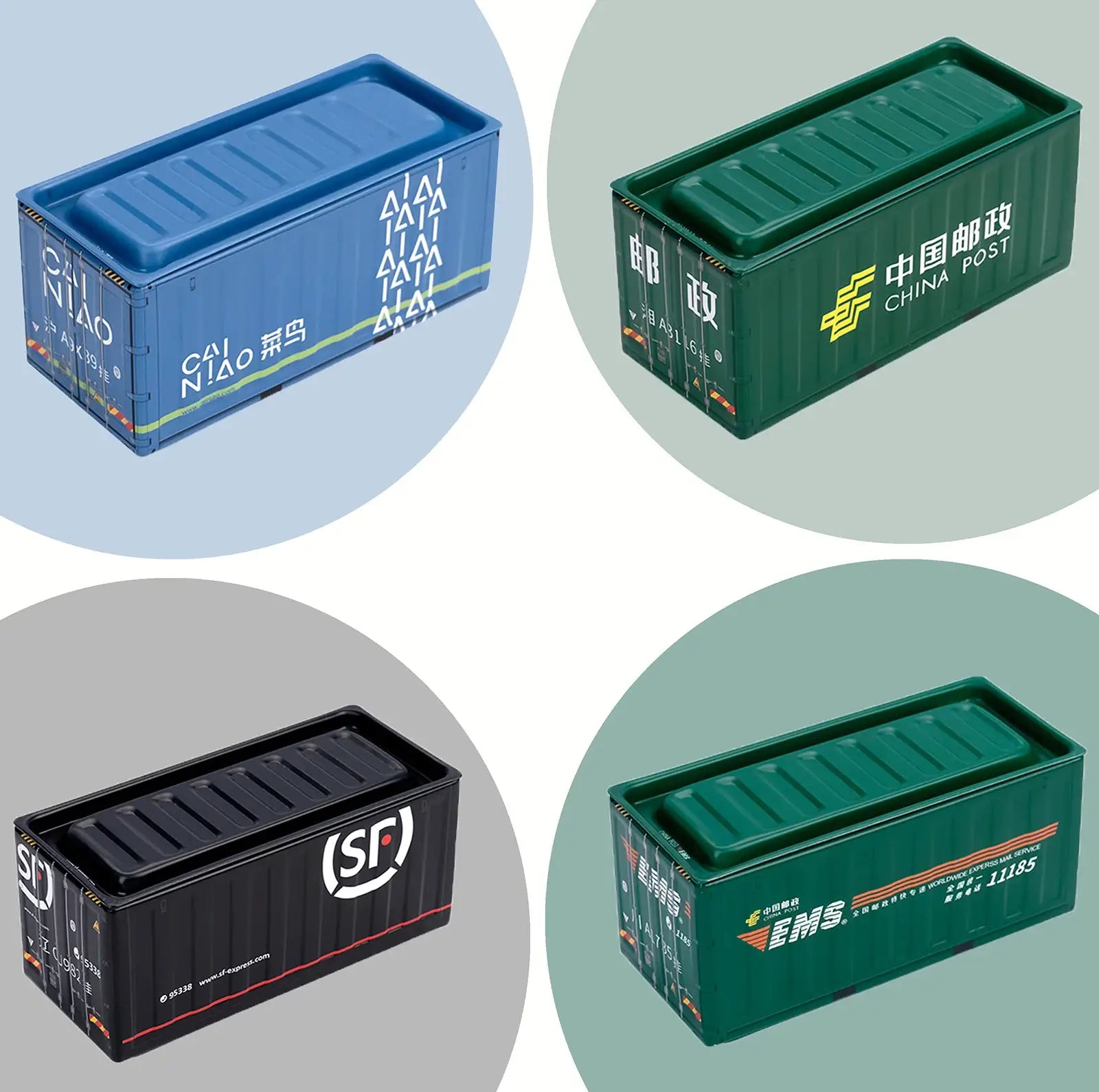 Mini Iron Storage Box Miniature Desktop Organizer Sea Freight Container Design Creative Decoration For Collectors Gift