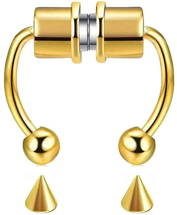 Magnetic Nose Ring Set Stainless Steel Horseshoe Clip Non Pierced Nose Hoop Easy Non Piercing Jewelry Two Pcs Or Five Pcs