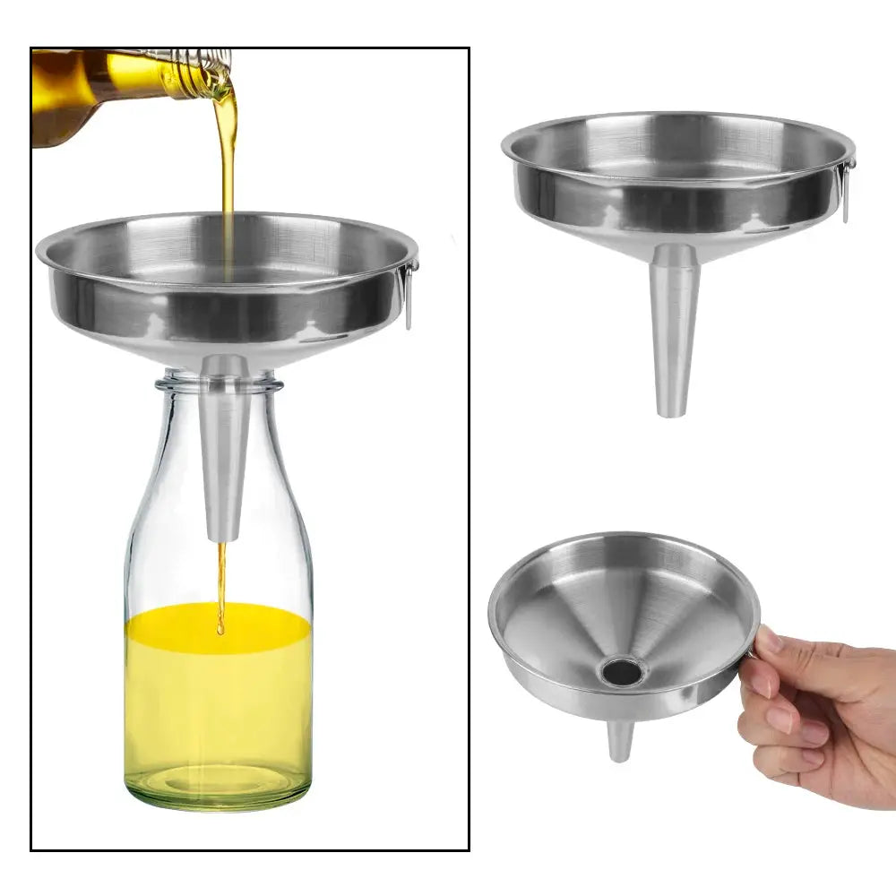 NICEYARD Eco Friendly Metal Funnel For Canning And Kitchen Tools Wide Mouth Bar Wine And Oil Flask