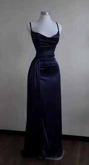 SpiceWave Y2K Spaghetti Strap Ankle Dress Slim Fit Stretch Knit With Asymmetrical Design For Elevation