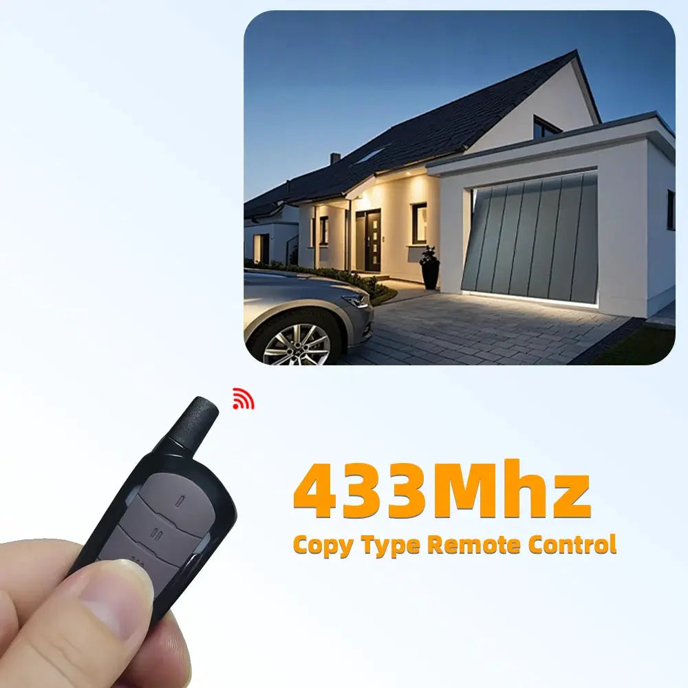 Garage Door Remote Control Clone 433MHz Duplicator For Fixed Code Systems Universal Access Portal Gate Opener 92MHz
