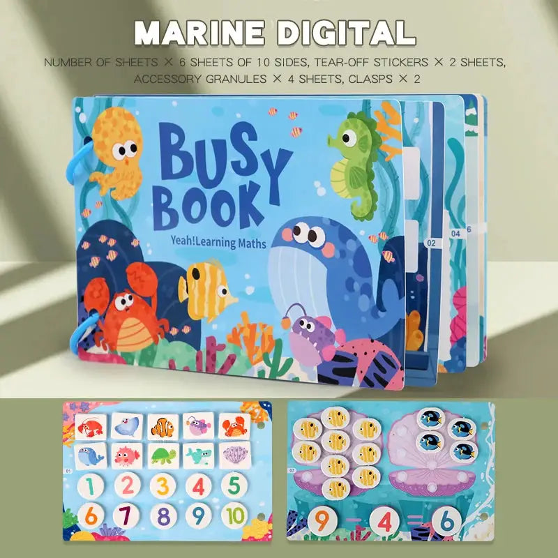 Montessori Baby Busy Book My First Quiet Book For Early Learning Educational Toy With Matching Games For Babies