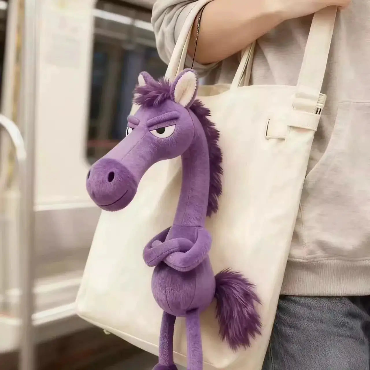 Plush Arrogance Pony Keychain For Women Bag Pendant Decor Cute Plush Horse Car Keychain Party Gift Accessory