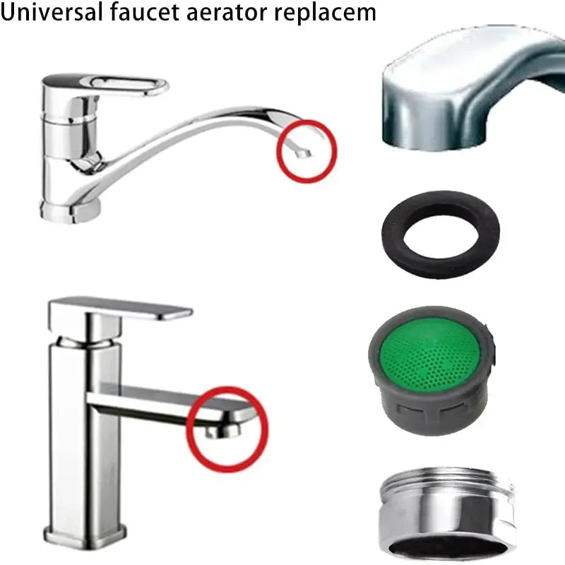10 Piece Set Basin Tap Filter Replacement Nozzle Inserts For Tap Aerators Plastic ABS Flow Restrictor