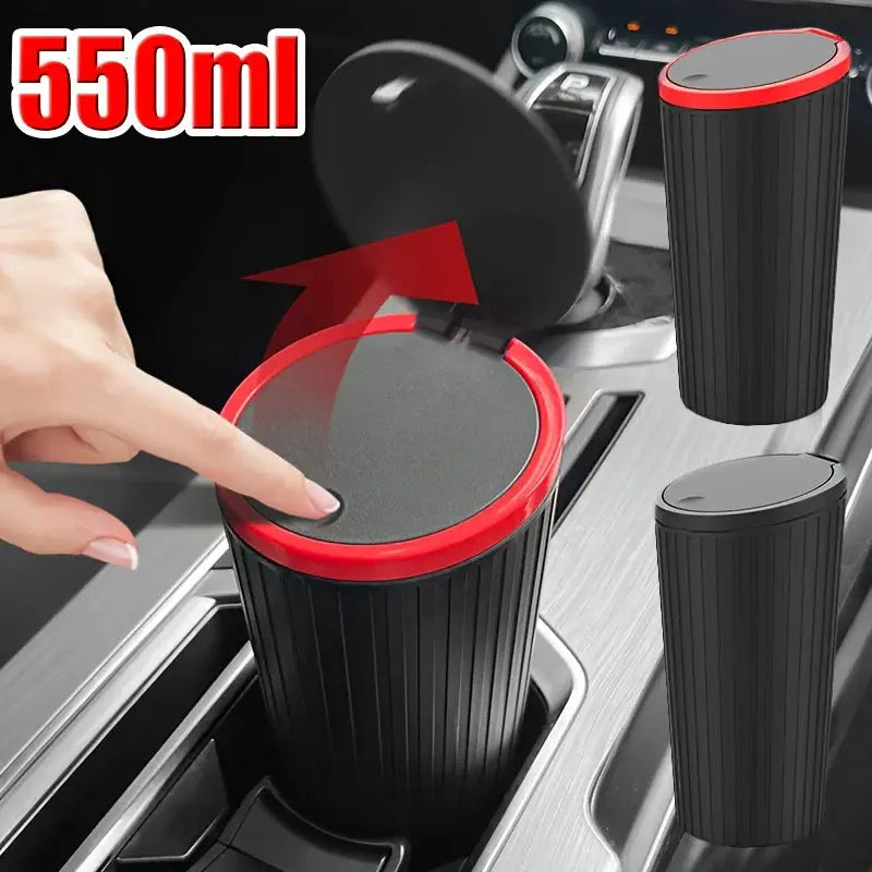 Universal Car Trash Bin And Auto Dust Organizer Car Interior Rubbish Bag Garbage Container Storage Box