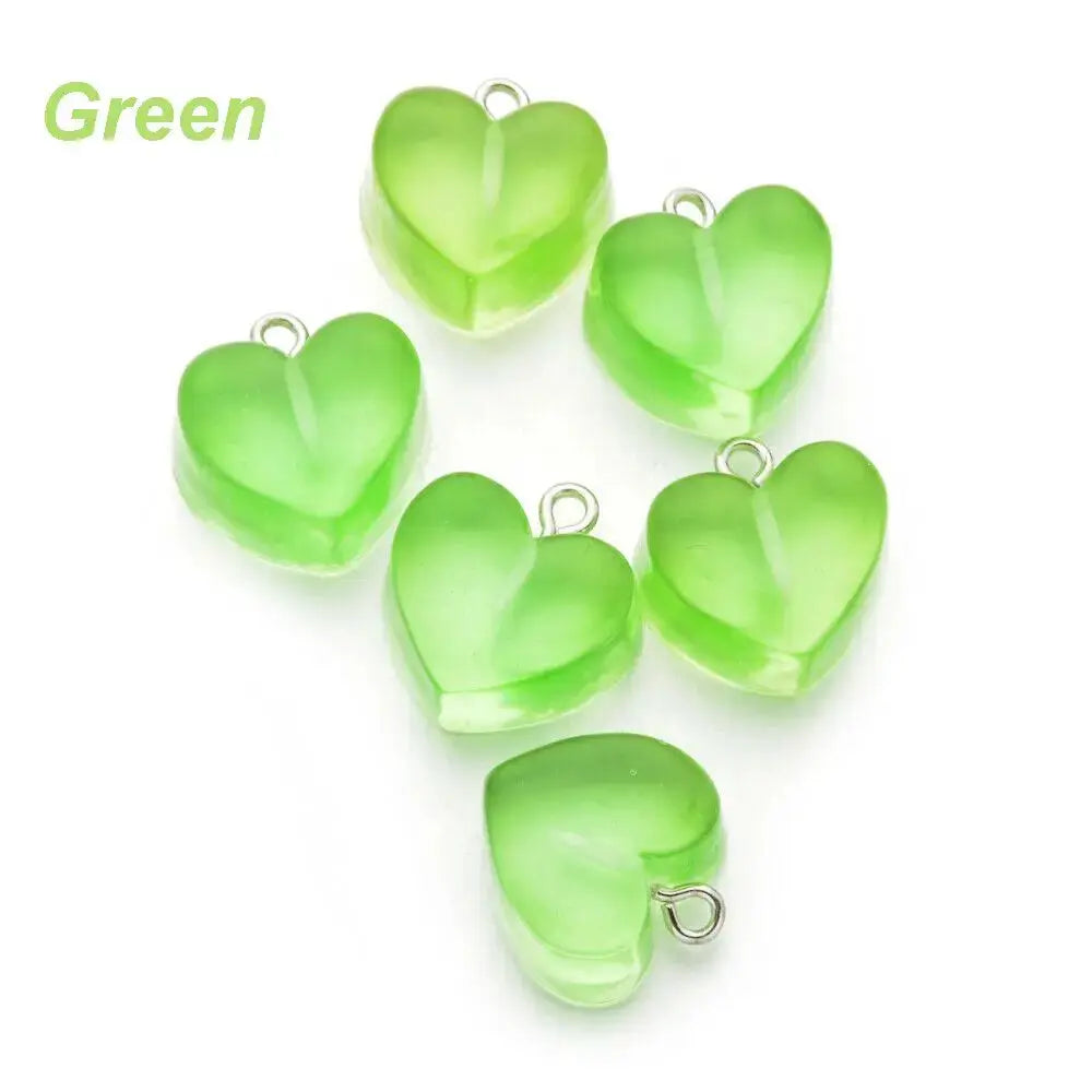 10 Pieces Transparent Peach Flat Resin Charms For Jewelry Making DIY Earrings Necklace Keychain Decoration