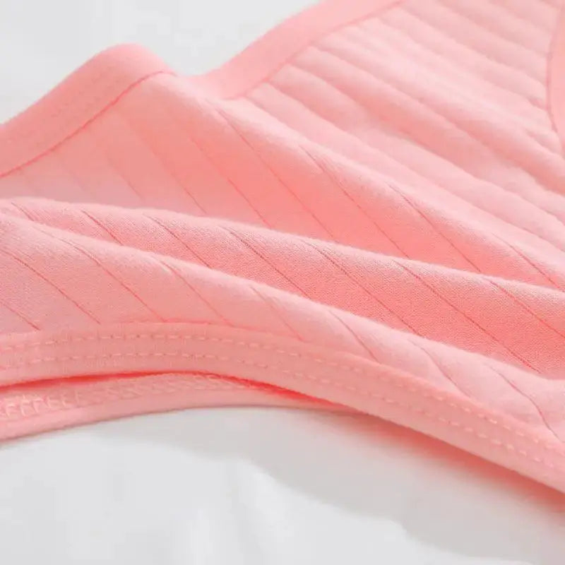 Simples Market pink cotton seamless thong underwear set, 8 pcs, low-rise G-string