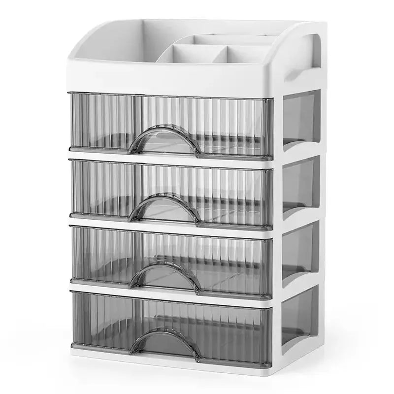 New 1 Piece 5 Layer Makeup Storage Box Drawer Style Dressing Table Office Desk Cabinet For Cosmetics And Jewelry