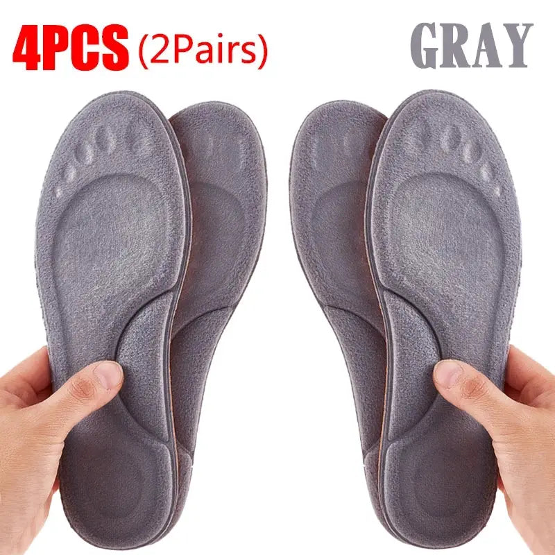 4D Massage Warm Pile Insoles Super Soft Latex Sports Insole With Arch Support For Running And Basketball