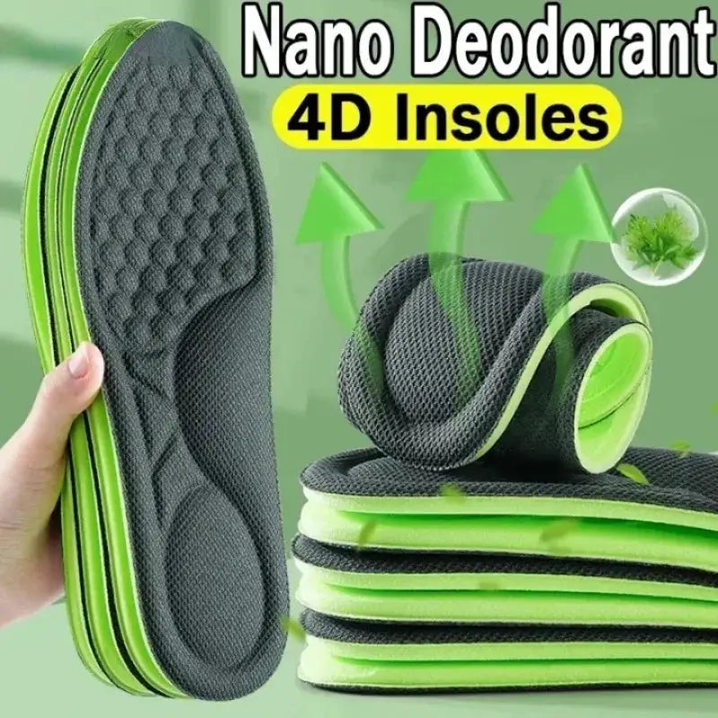 Soft Memory Foam Orthopedic Insoles Deodorizing Antibacterial For Shoes Sweat Absorption For Sports