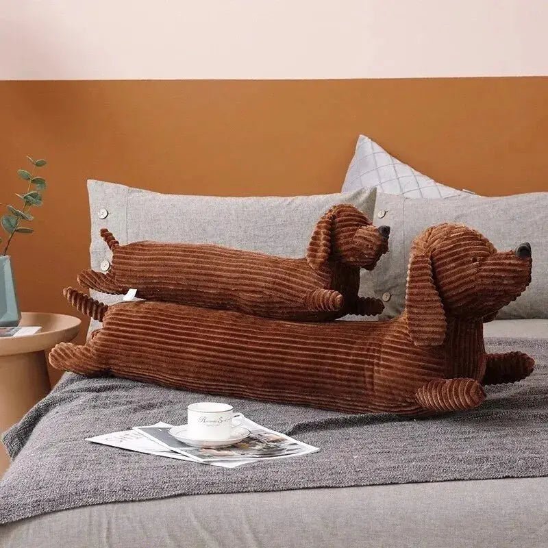 Cute Dachshund Strip Pillow Soft Sofa Throw Pillow For Living Room Office And Home Decor - Simples Market