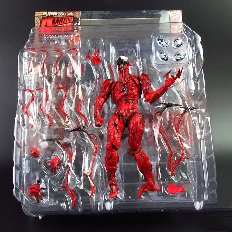 Amazing Yamaguchi Carnage Action Figure Marvel Legends Spider Man Movable Joints Change Face Statue Model Toy Gift