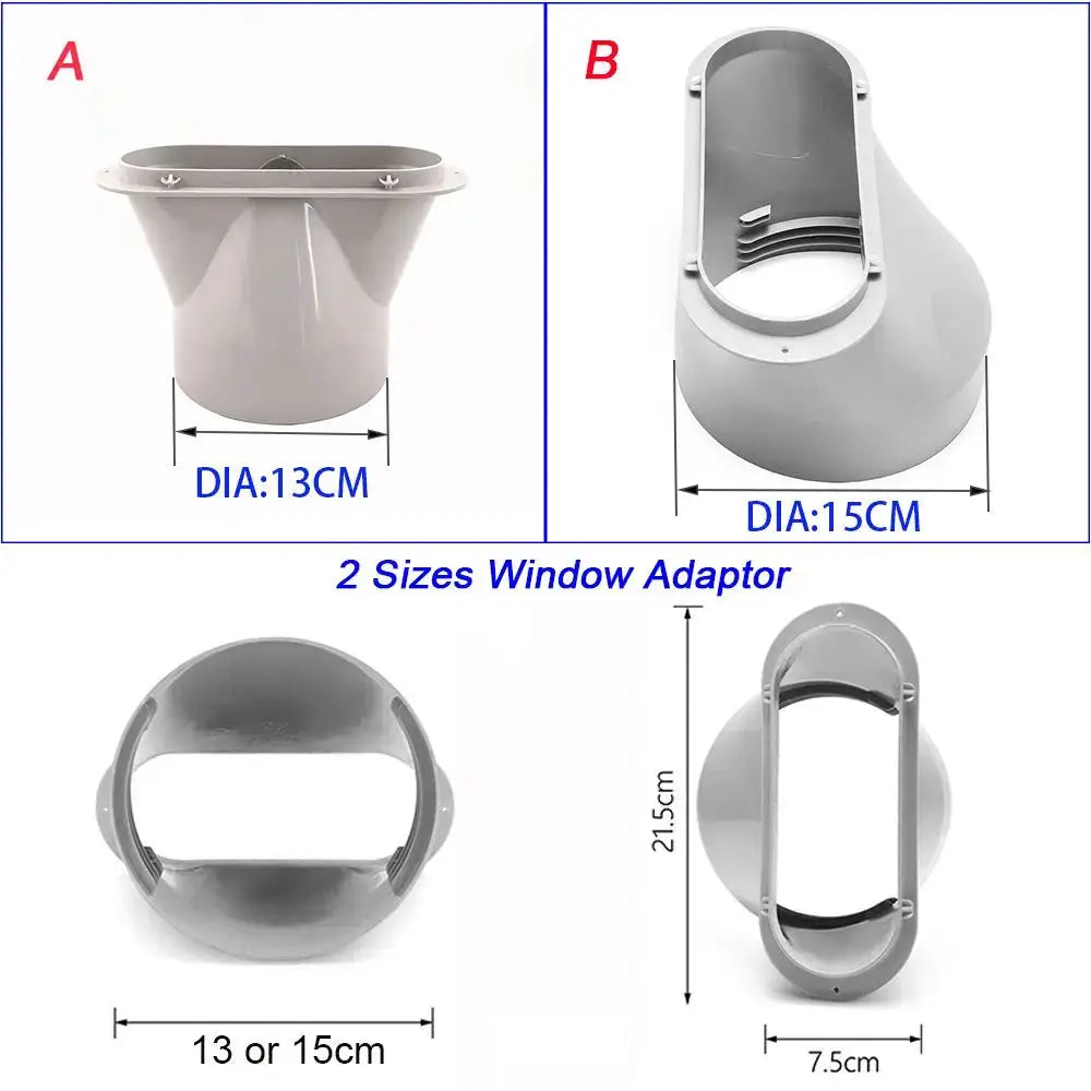 Newest Portable Window Kit Slide Plate Adjustable Adaptor Wind Shield Exhaust Hose Tube Connector For Air Conditioners