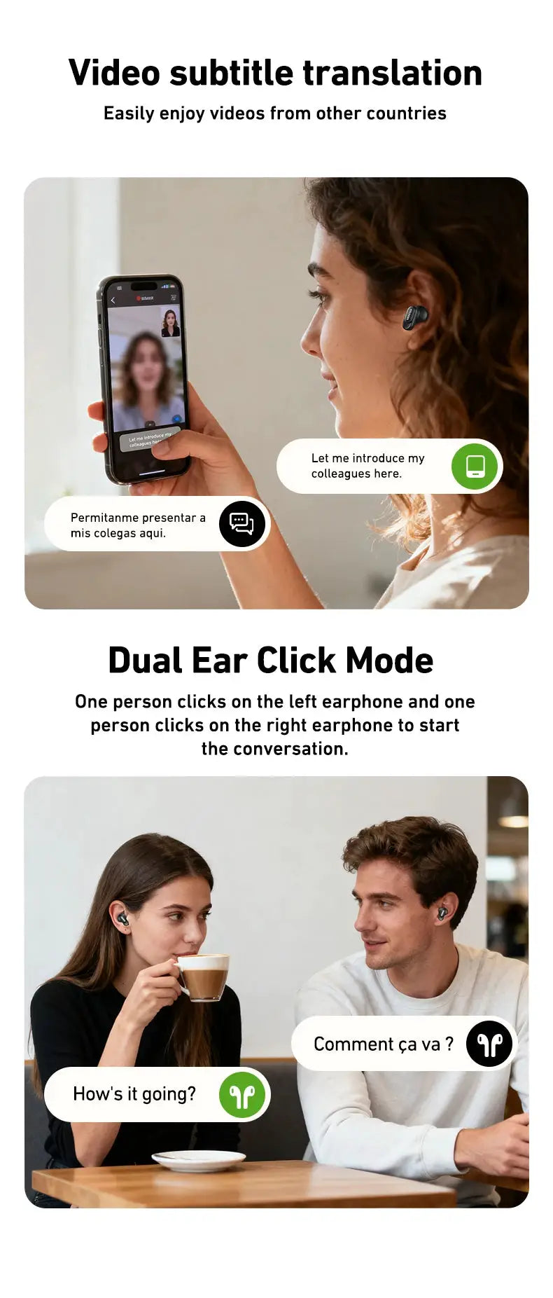 MINISO MS105 Bluetooth in-ear wireless earbuds, black, IPX5 waterproof
