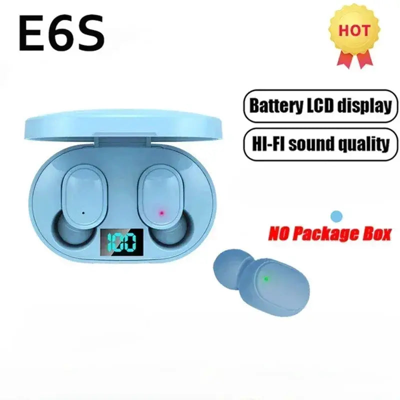 E6S Wireless Bluetooth Earphones TWS Earbuds With Active Noise Cancellation And 24 Hour Battery Life