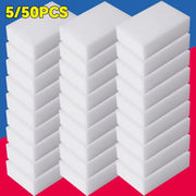 EcoClean Melamine Sponge Magic Eraser 50 Pack Non Toxic Antibacterial Cleaning Sponges For Kitchen And Bathroom
