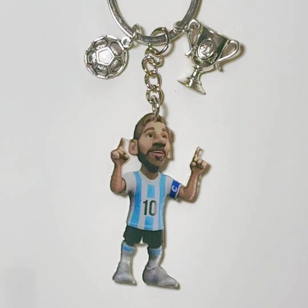 2D Ronaldo Keychain Cristiano Football Pendant Flat Acrylic Ornament