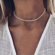Tetrahedron Triangle Crystal Glass Charms Necklaces For Women Jewelry Making Accessories
